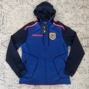 Marathon Authentic Ecuador National Team Soccer Blue Jacket Men’s Sz: Large